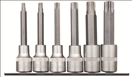 SENECA Star On Rail Socket Bit Set (1/2"Dr.) - 6Pcs