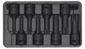 Seneca Star / Hexagon Impact Socket Set (1/2 "Dr.) - 8pcs