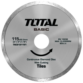 TOTAL Wet Diamond Disc - 100 × 16mm