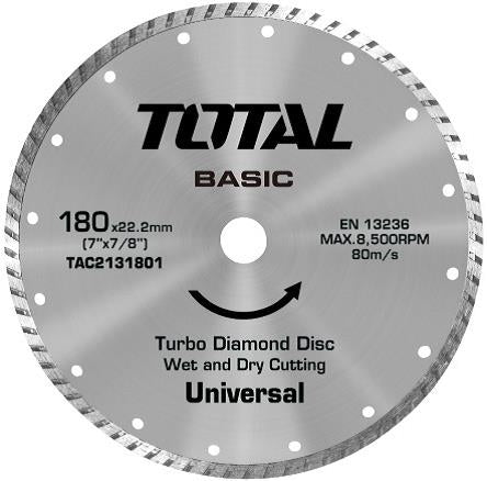 TOTAL Wet Diamond Disc - 115 × 22mm (4.1/2 × 7/8")
