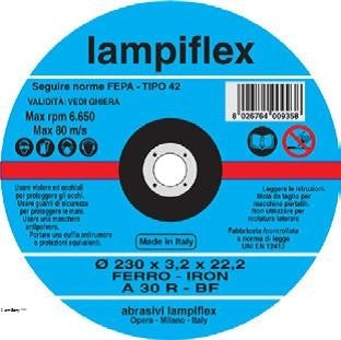 lampiflex discressed center center contric disc - 115mm