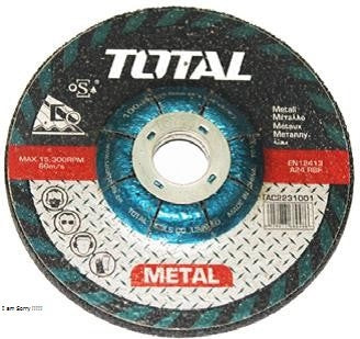 TOTAL Abrasive Metal Grinding Disc - 100mm