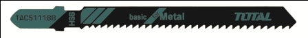 TOTAL Blade Set for JigSaw (Metal) - 5Pcs