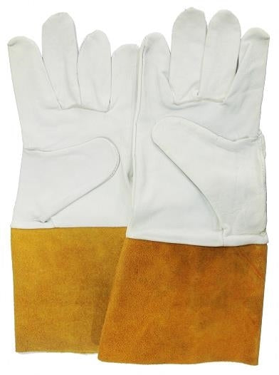 Leather Tig Welding Gloves Grade-A - Grey