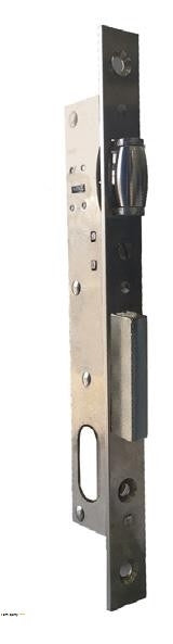 WELKA Lock With Cylinder (62MM) Black 30MM Nickel F/Plate