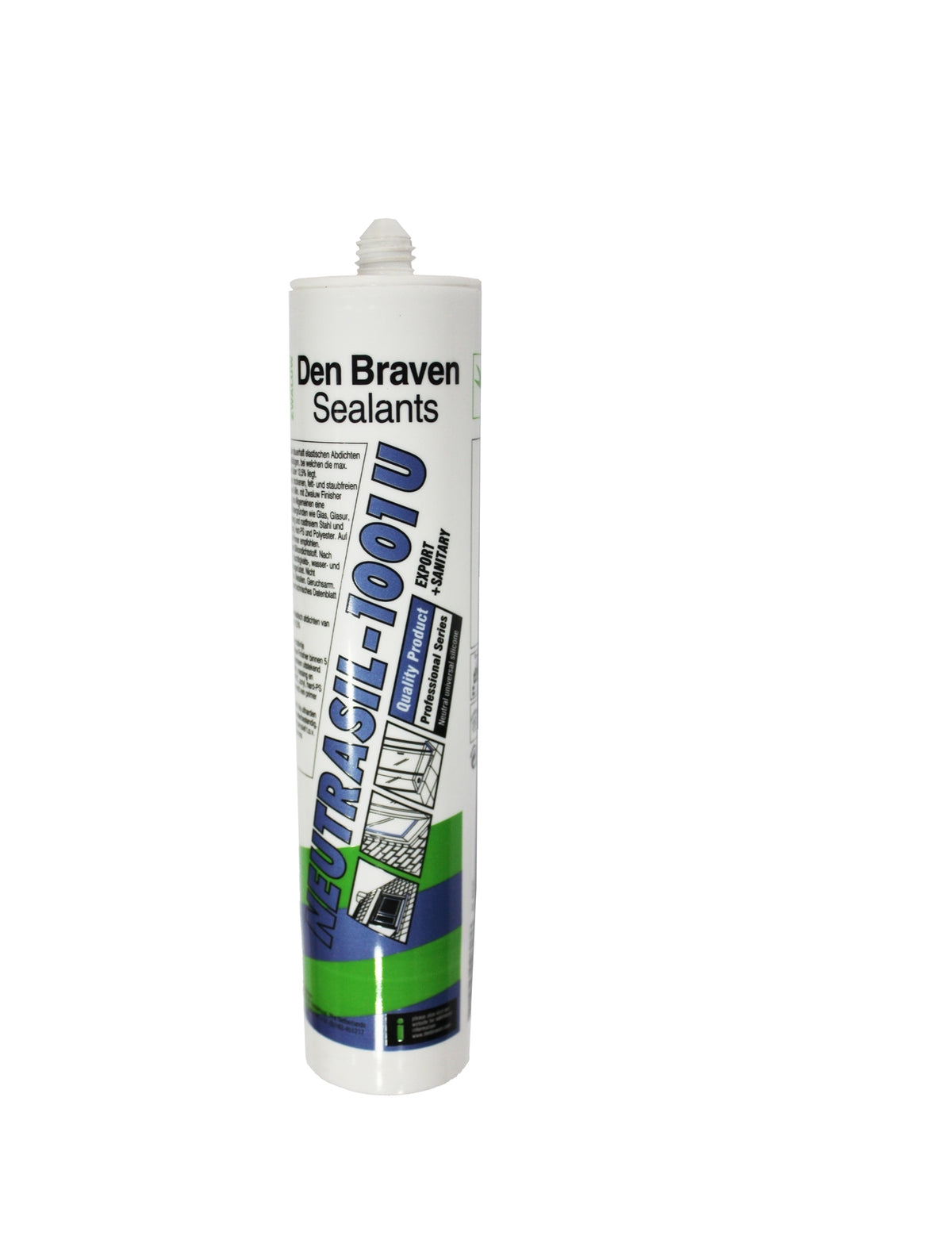 Den Braven ZW Neutrasil-1001U Ral-9005 - 280ml (Jet Black)