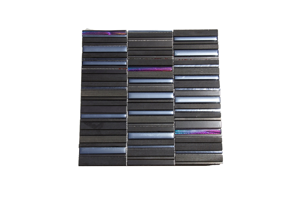 MOSAIC Marble+SS+Glass Sht300x300mm,SglPc5x98,10x98,15x98x8m