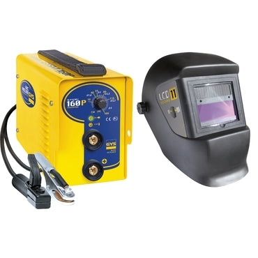 WELDING MACHINE BUNDLE GYSMI 160 P + LCD TECHNO 11 HELMET