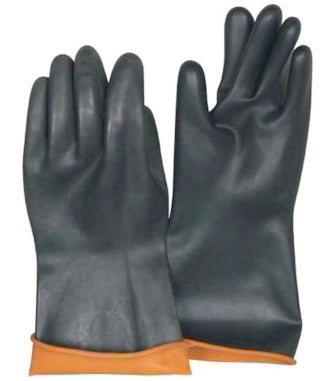 Gloves Industrial Latex Black - 35cm