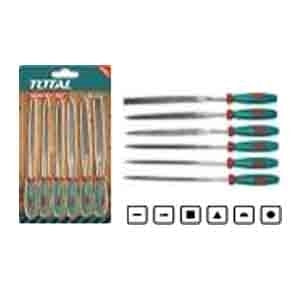 TOTAL File Set (6Pcs) w/Dmnd.Ndle - 140mm (5.5")