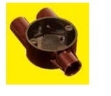 20mm uPVC CIRCULAR BOX Y-WAY   (BK) CBYW