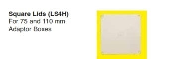 LID 110X110MM 4 ثقوب UPVC (BK)