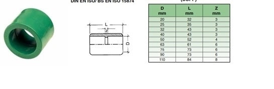63mm PPR WELDING COUPLER