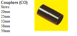38mm uPVC ELECTRICAL COUPLER   (BK)