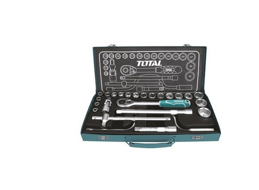 TOTAL Socket Set 1/2"Dr. - 24Pcs