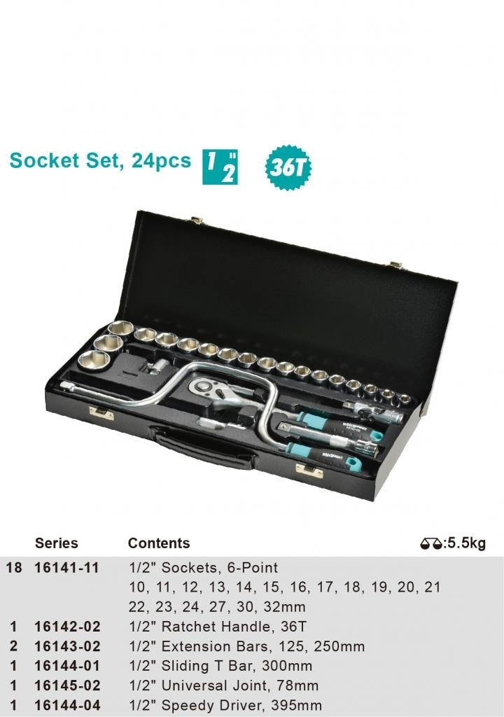 Socket Set, 24pcs