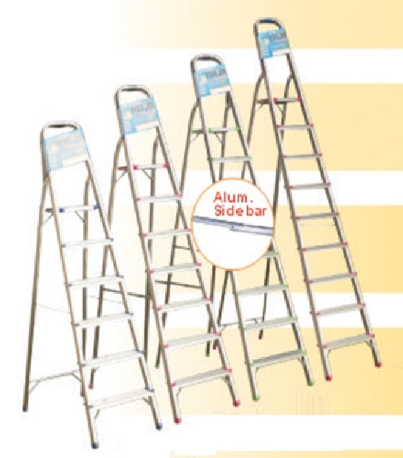 4 Steps ALUMINUM STEP LADDER WITH HANDRAIL & PLATFORM