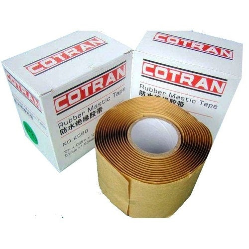 Waterproof Black Rubber Mastic Tape Cotran KC80, Length: 3 m