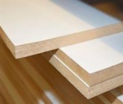 WHITE MELAMINE MDF   122CM* 244CM * 5MM