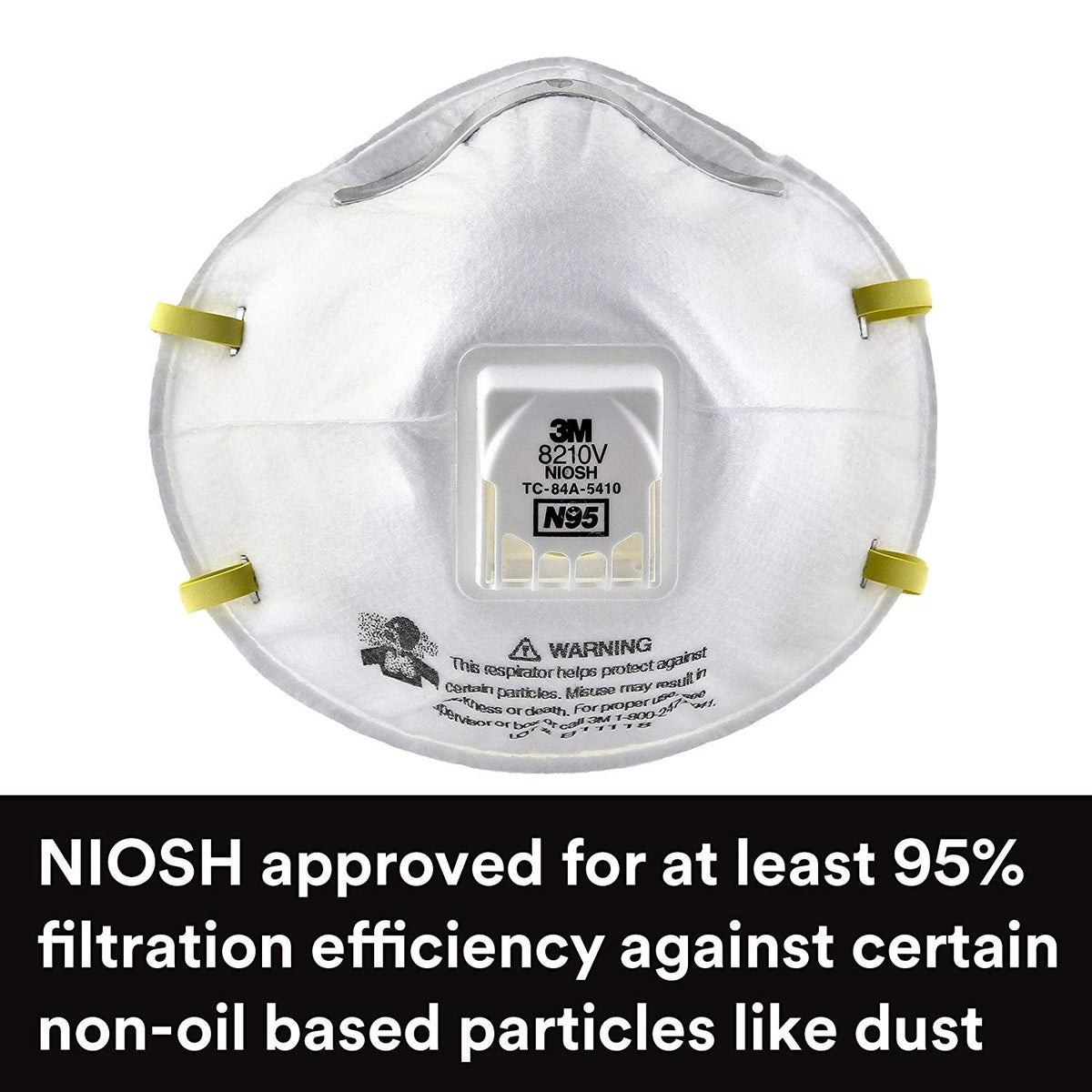 3M Particulate Respirator Mask with filter, Pack of 10 Pcs