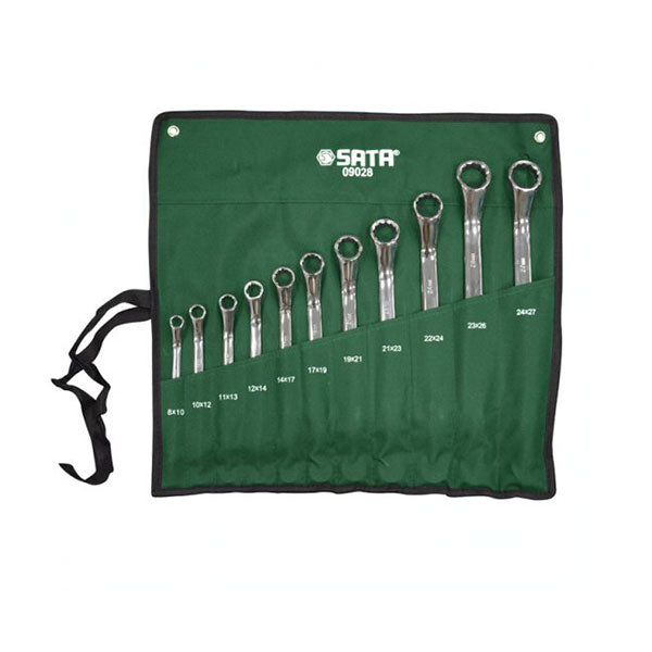 SATA-09028-11PC RING/E WRENCH SET 8-27MM