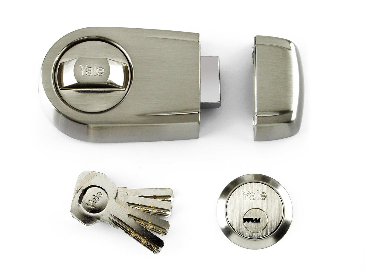 RIM DEAD BOLT NIGHTLATCH SATIN NICKEL