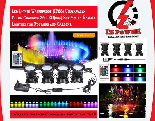 IZ POWER LED LIGHTS -REMOTE