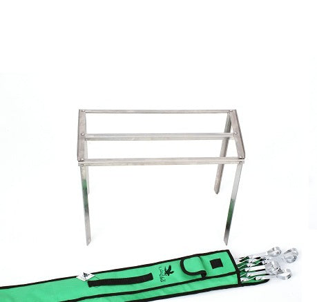 BBQ GRILL قاعدة مربعة قابلة للطي 6 PCS