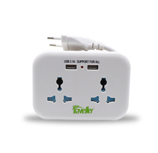 2P Plug Coperwre 1 Mcbl/2.1A USB