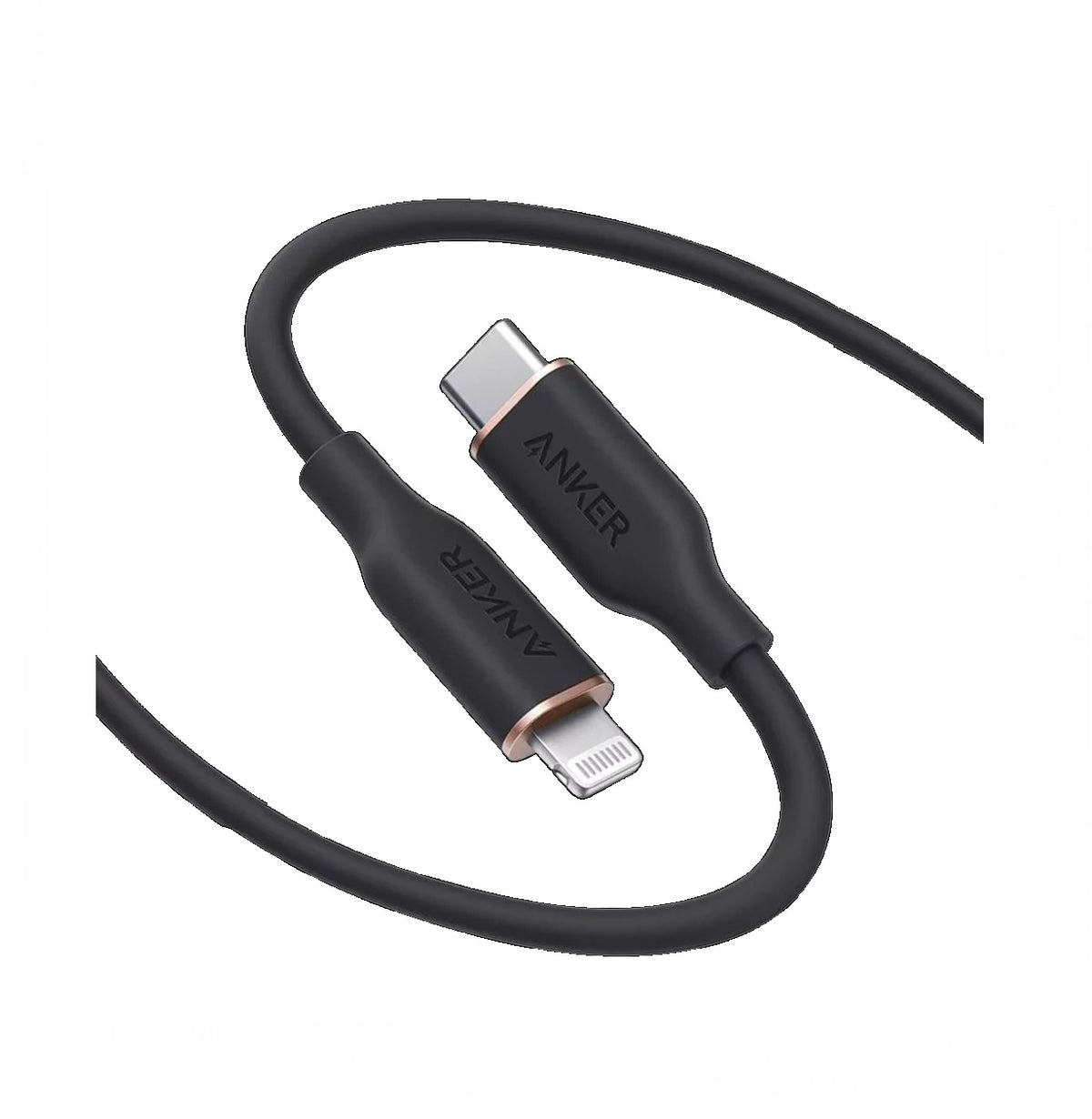 ANKER POWERLINE III FLOW USB-C WITH LIGHTNING CONNECTOR 0.9M - BLACK