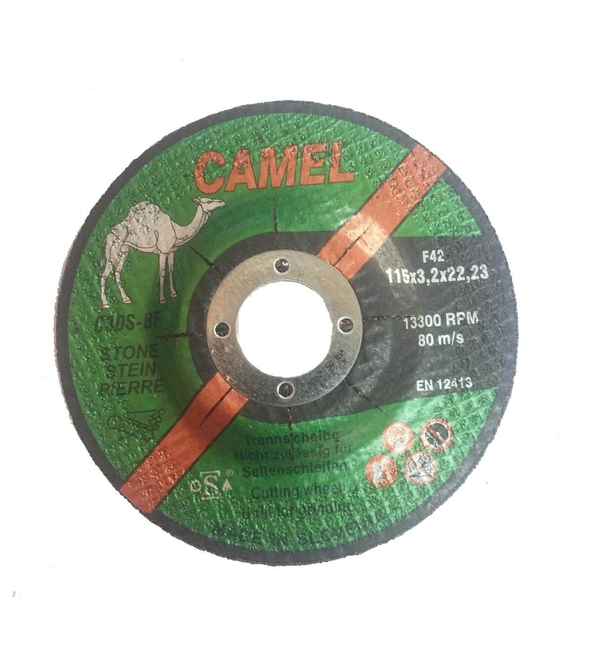 Camel Stone Cutting Disc 115x3.2x22.23(4.5") F42 13300RPM DSA 1684-Slovenia