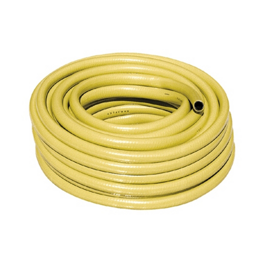 Yellow Garden Water Hose Roll, 25 m - 0.5 inch