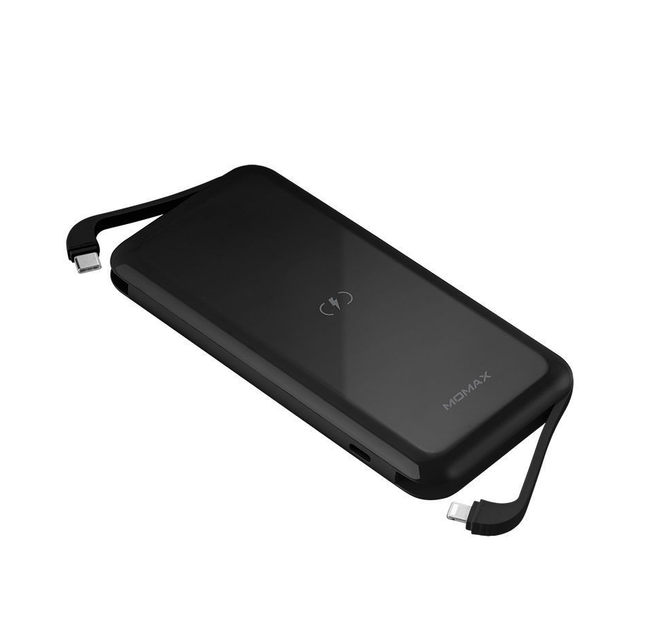 Momax Q.Power One Dual Wireless Battery Package 10000mah 20W - Black