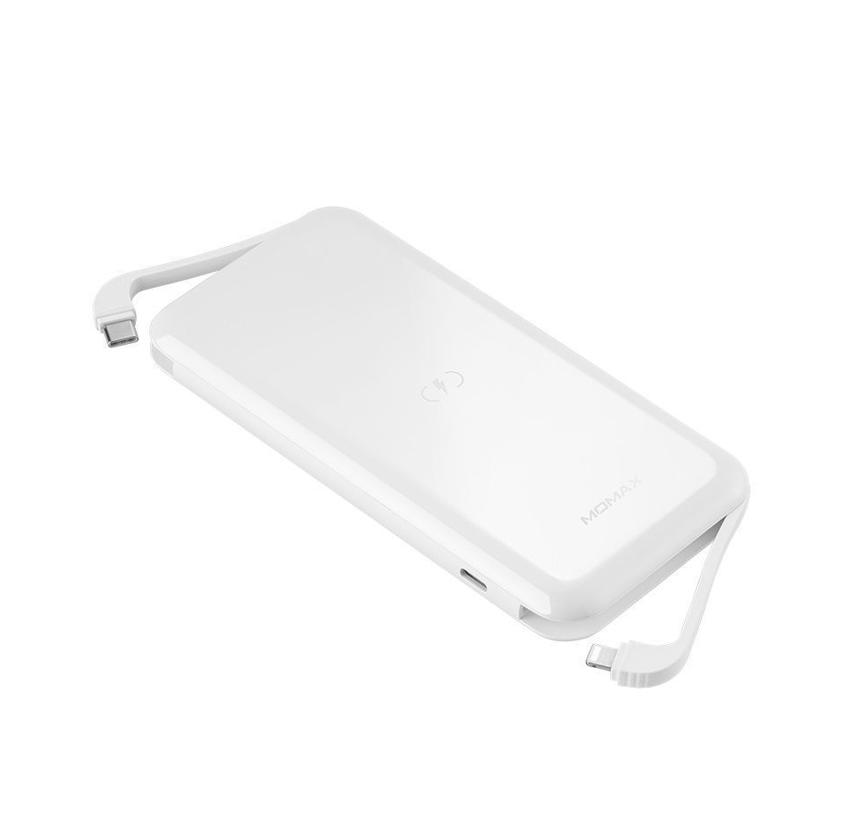 Momax Q.Power One Dual Wireless Battery Package 10000mah 20W - White