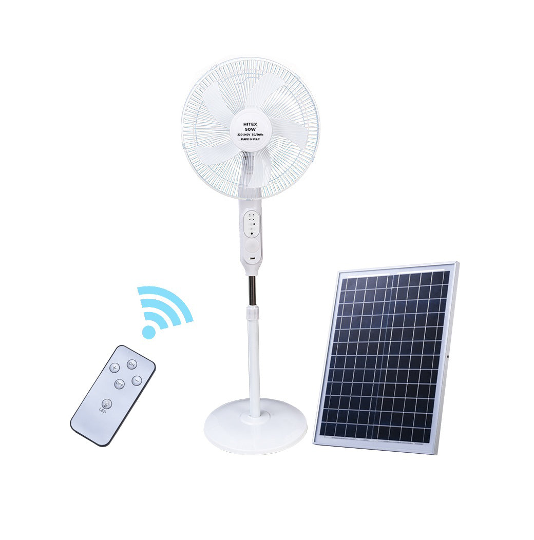 Solar Fan 16” White