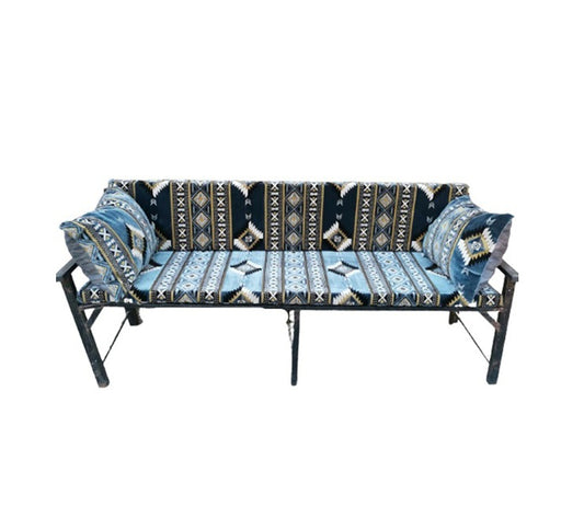 Diwaniya with back and 2 armrests without iron chair