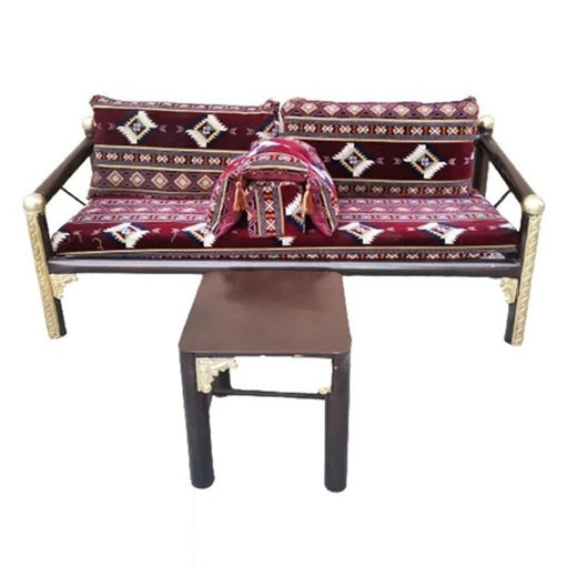 Royal set luxury chair with table and diwaniya with takiya