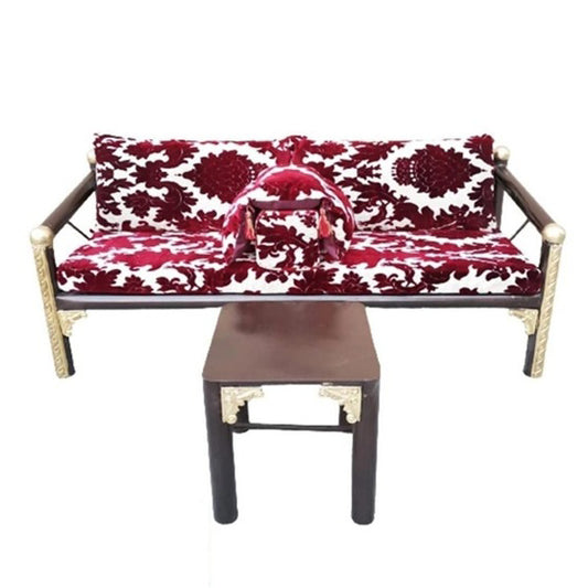 Royal set luxury chair with table and diwaniya with takiya